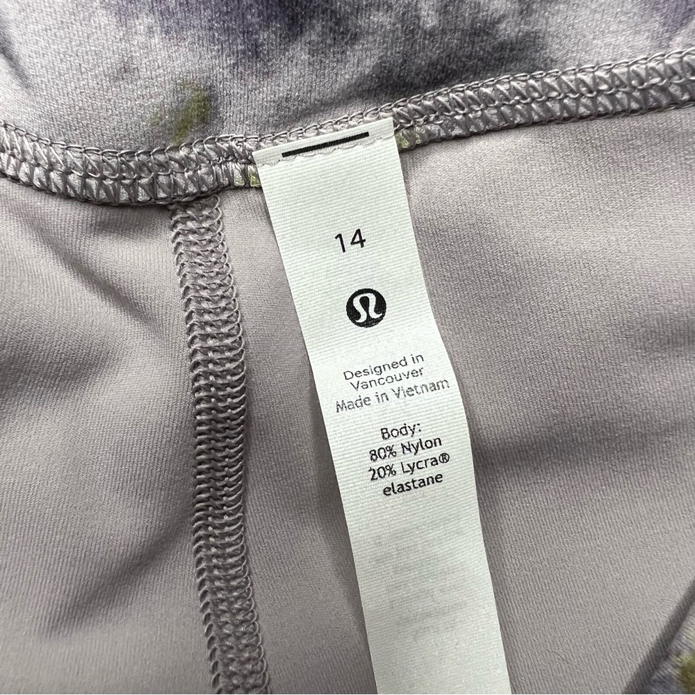 Lululemon Align Legging High Rise 28” Size 14 NWT Radial Tie Dye Mauve Gray - Picture 9 of 13